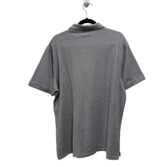 Members Mark Mens Size XL‎ Grey Pique Stretch Cotton Classic Fit Polo Shirt - Picture 2 of 5